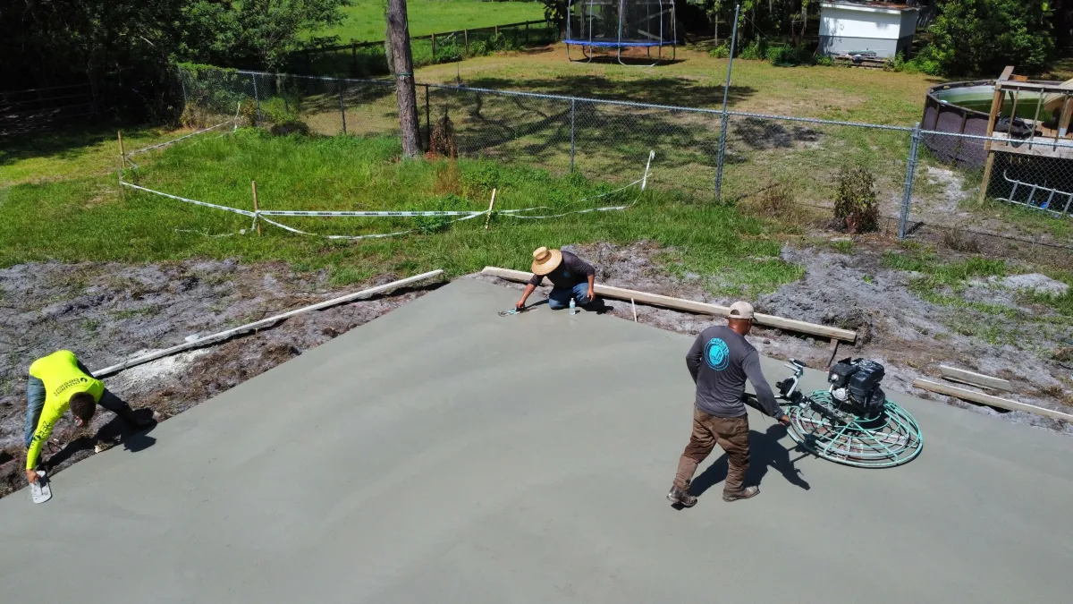 Completed concrete project 18 by Tampa Concrete Creations