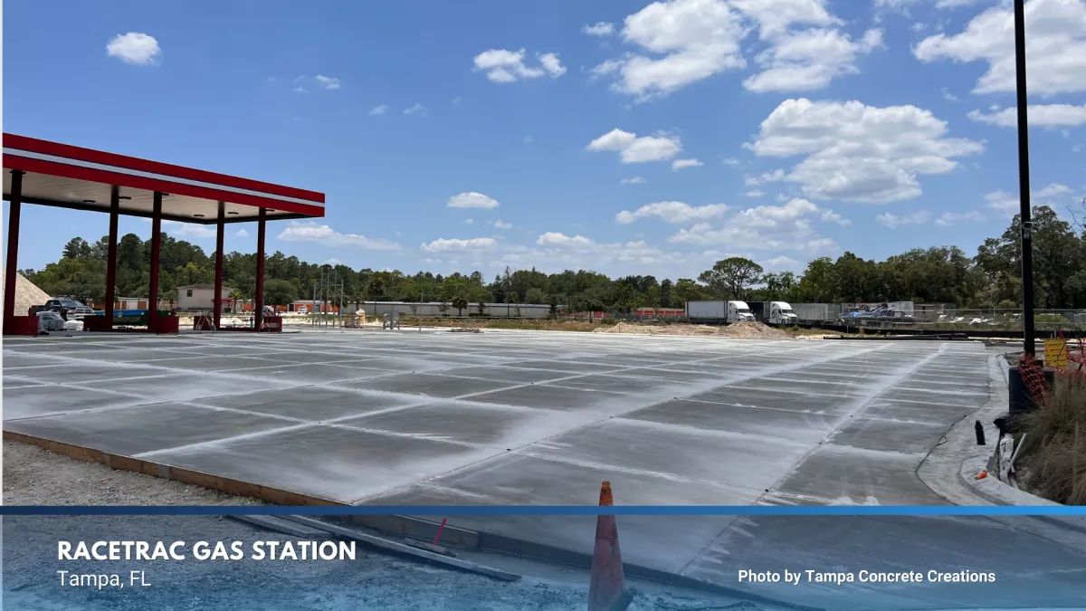 RaceTrac Gas Station in Tampa, FL by Tampa Concrete Creations
